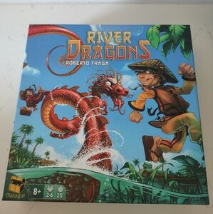 River Dragons Boardgame English/French Square-Box Matagot 125246 Missing 4 Stone